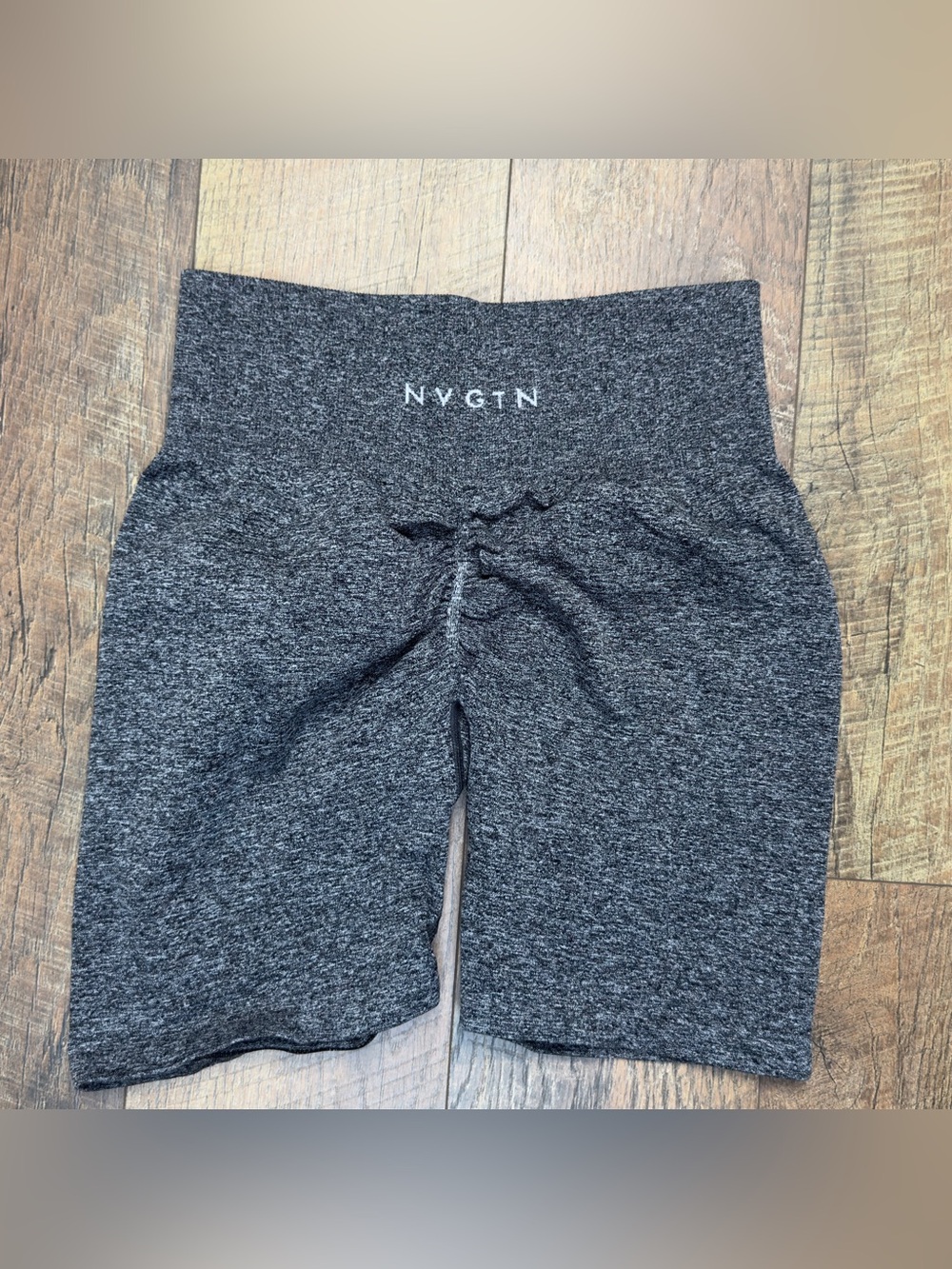 NVGTN Grey Marl Seamless Contour Shorts - Size Medium 🤍⁠
